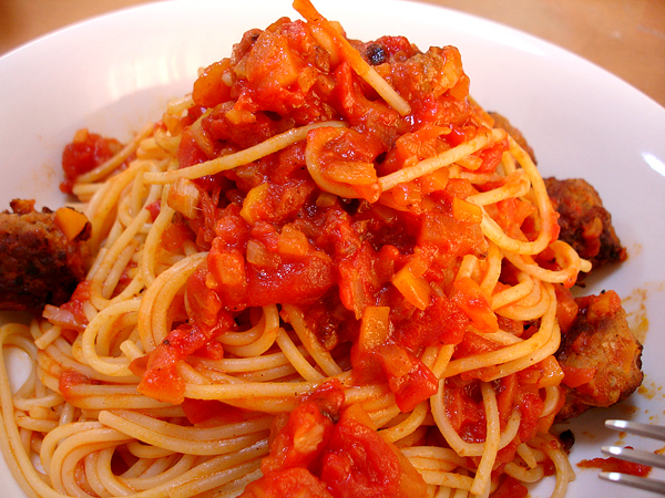Meatball spaghetti (2007-03-23)